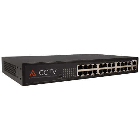 Switch A-CCTV de 26 puertos con 24 puertos PoE