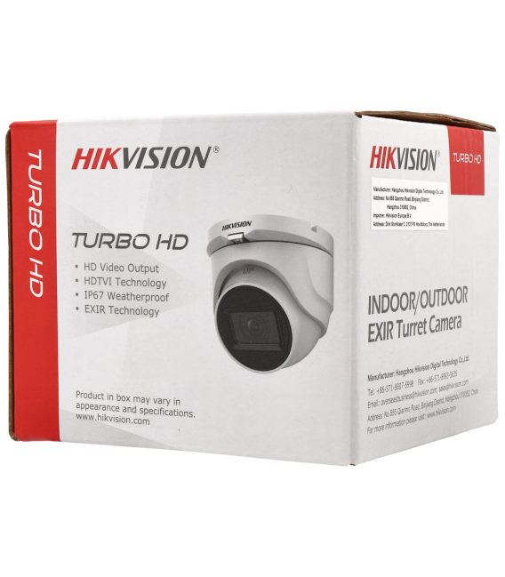 Cámara HIKVISION minidomo 4 en 1 (cvi, tvi, ahd y analógico) de 5 megapíxeles y óptica fija 