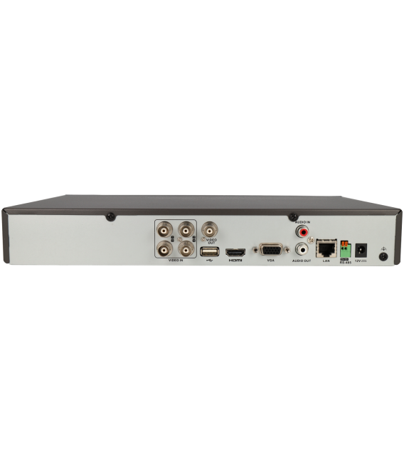 Grabador 5 en 1 (hd-cvi, hd-tvi, ahd, analógico y ip) HIKVISION PRO de 4 canales y 8 mpx de resolución máxima