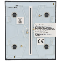 Panel de interruptor central doble AJAX