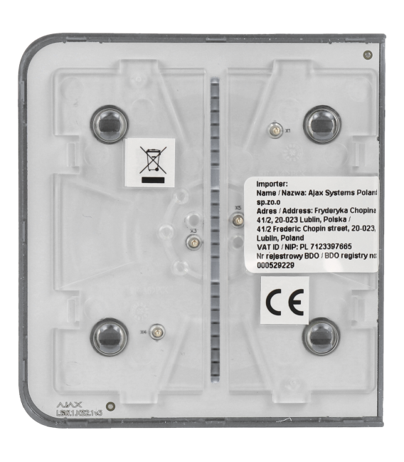 Panel de interruptor lateral conmutable AJAX