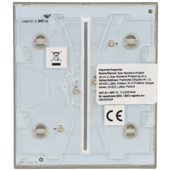 Panel de interruptor central doble AJAX