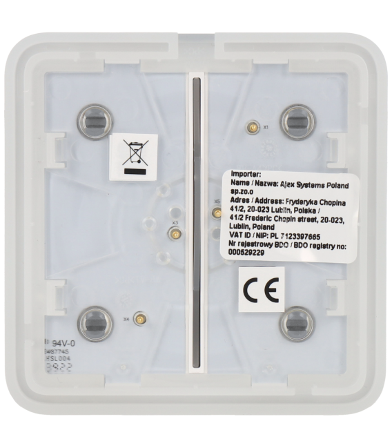 Panel de interruptor doble AJAX