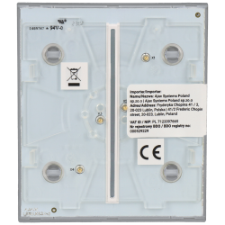 Panel de interruptor central doble AJAX