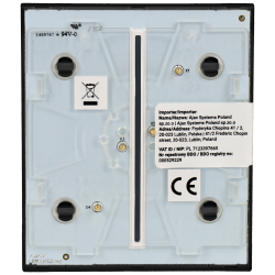 Panel de interruptor central doble AJAX