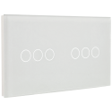 Panel de interruptor doble con 6 botones 