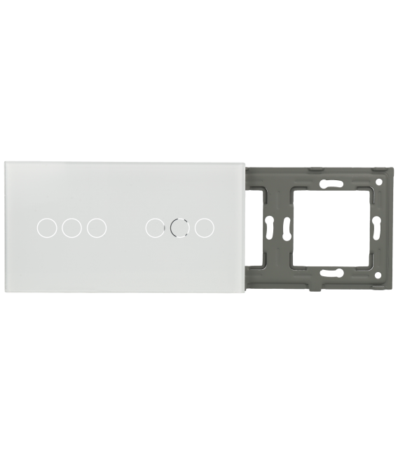 Panel de interruptor doble con 6 botones 