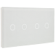 Panel de interruptor doble con 4 botones 