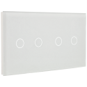 Panel de interruptor doble con 4 botones 