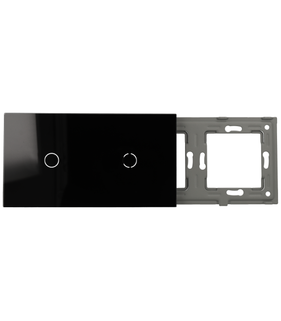 Panel de interruptor doble con 2 botones 