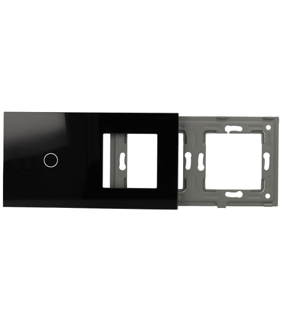 Panel de interruptor con 1 botón y marco para 1 dispositivo 