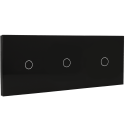 Panel de interruptor triple con 3 botones 