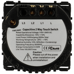 Relé para interruptor conmutable con 2 botones A-SMARTHOME
