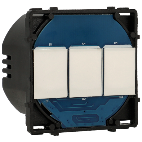 Interruptor conmutable con 3 botones