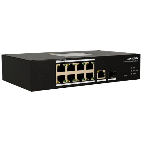 Switch cloud HIKVISION PRO 10 puertos con 8 puertos PoE