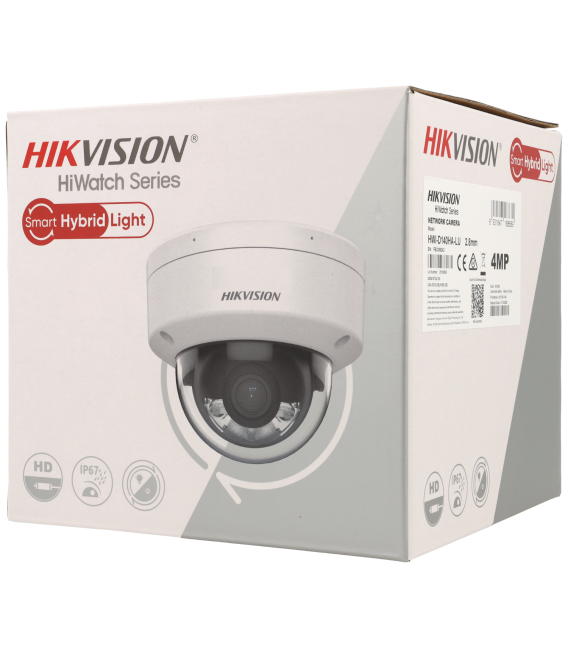 Cámara HIKVISION minidomo ip de 8 megapíxeles y óptica fija 