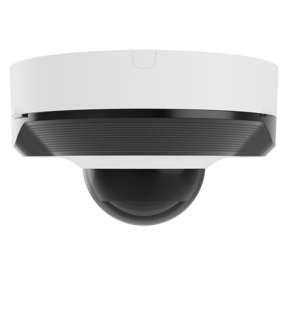 Cámara minidomo ip de 8 megapíxeles y óptica fija
