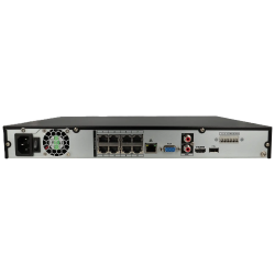 Grabador ip de 8 canales y 16 mpx de resolución con 8 puertos PoE