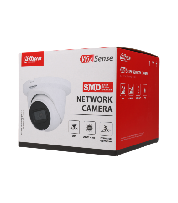 Cámara minidomo ip de 5 megapíxeles y óptica fija