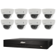 Kit de 8 cámaras IP Dahua con grabador PoE