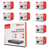 Kit de 8 cámaras IP Dahua con grabador PoE