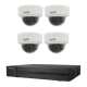 Kit de 4 cámaras IP Hikvision con grabador PoE
