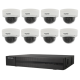 Kit de 8 cámaras IP Hikvision con grabador PoE
