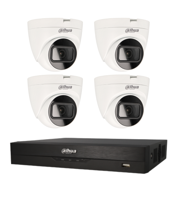 Kit de 4 cámaras HDCVI Dahua