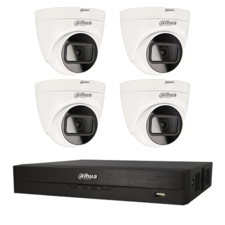 Kit de 4 cámaras HDCVI Dahua