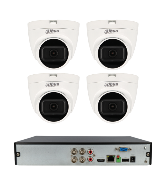 Kit de 4 cámaras HDCVI Dahua