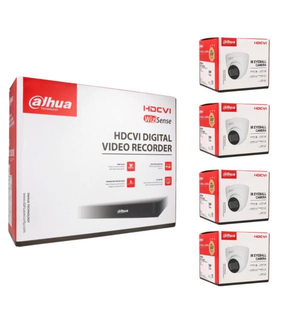 Kit de 4 cámaras HDCVI Dahua