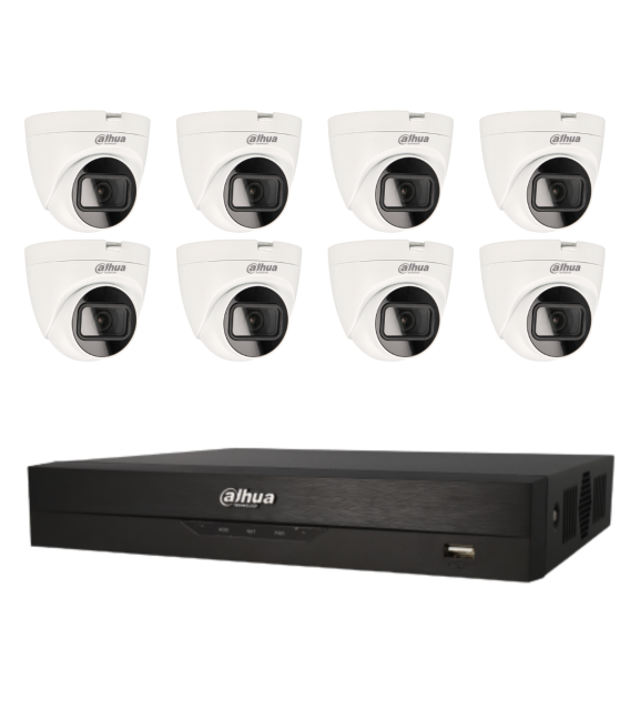 Kit de 8 cámaras HDCVI Dahua