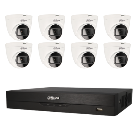Kit de 8 cámaras HDCVI Dahua