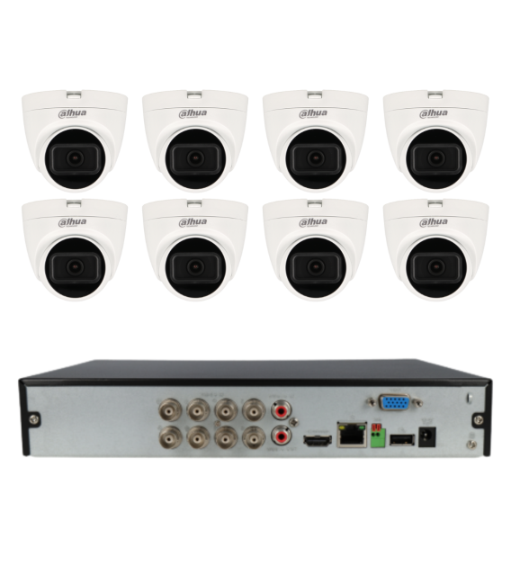 Kit de 8 cámaras HDCVI Dahua
