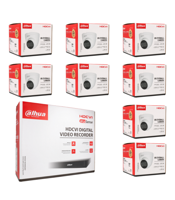 Kit de 8 cámaras HDCVI Dahua