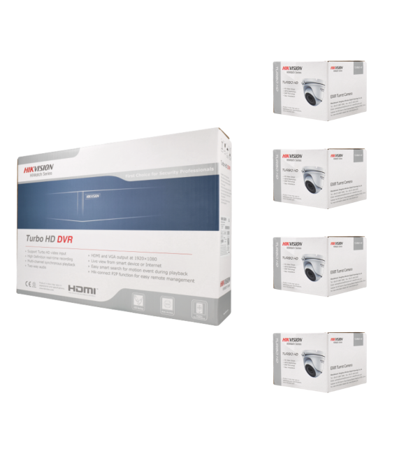 Kit de 4 cámaras 4en1 Hikvision