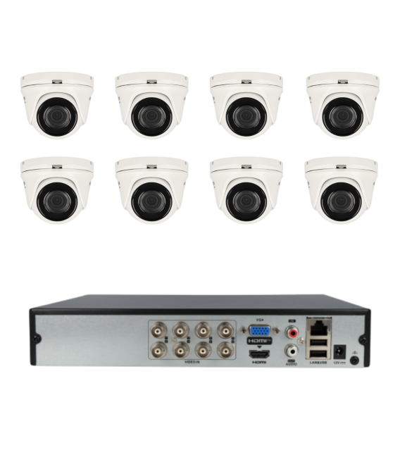 Kit de 8 cámaras 4en1 Hikvision
