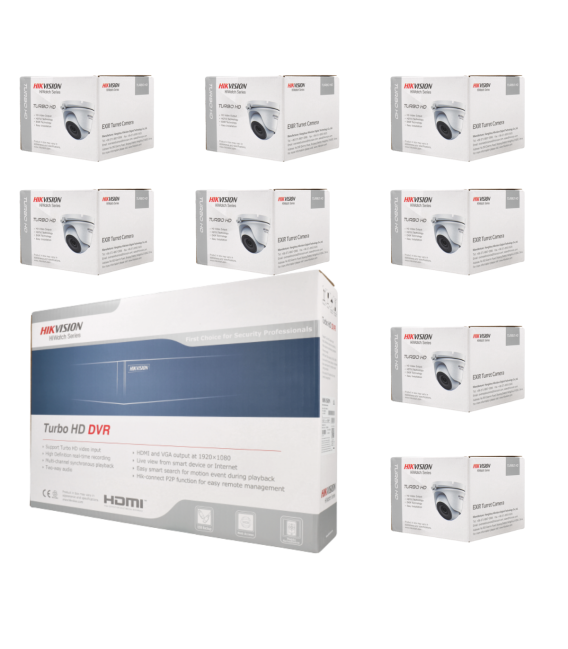 Kit de 8 cámaras 4en1 Hikvision