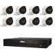 Kit de 8 cámaras bullet IP Dahua con grabador PoE