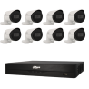 Kit de 8 cámaras bullet IP Dahua con grabador PoE