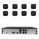 Kit de 8 cámaras IP bullet Hikvision con grabador PoE
