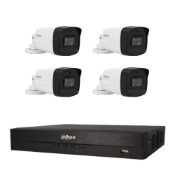 Kit de 4 cámaras bullet HDCVI Dahua