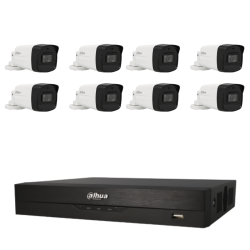 Kit de 8 cámaras bullet HDCVI Dahua