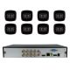 Kit de 8 cámaras bullet HDCVI Dahua