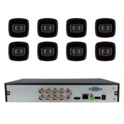 Kit de 8 cámaras bullet HDCVI Dahua