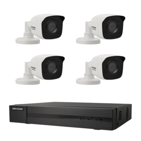 Kit de 4 cámaras bullet 4en1 Hikvision