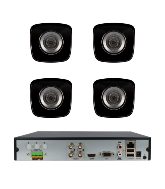 Kit de 4 cámaras bullet 4en1 Hikvision