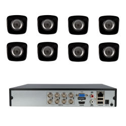 Kit de 8 cámaras bullet 4en1 Hikvision
