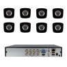 Kit de 8 cámaras bullet 4en1 Hikvision