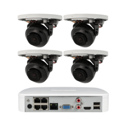 Kit de 4 cámaras IP Dahua con grabador PoE